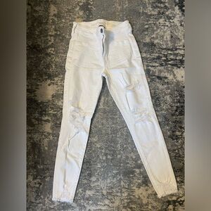 American Eagle White Jeggings